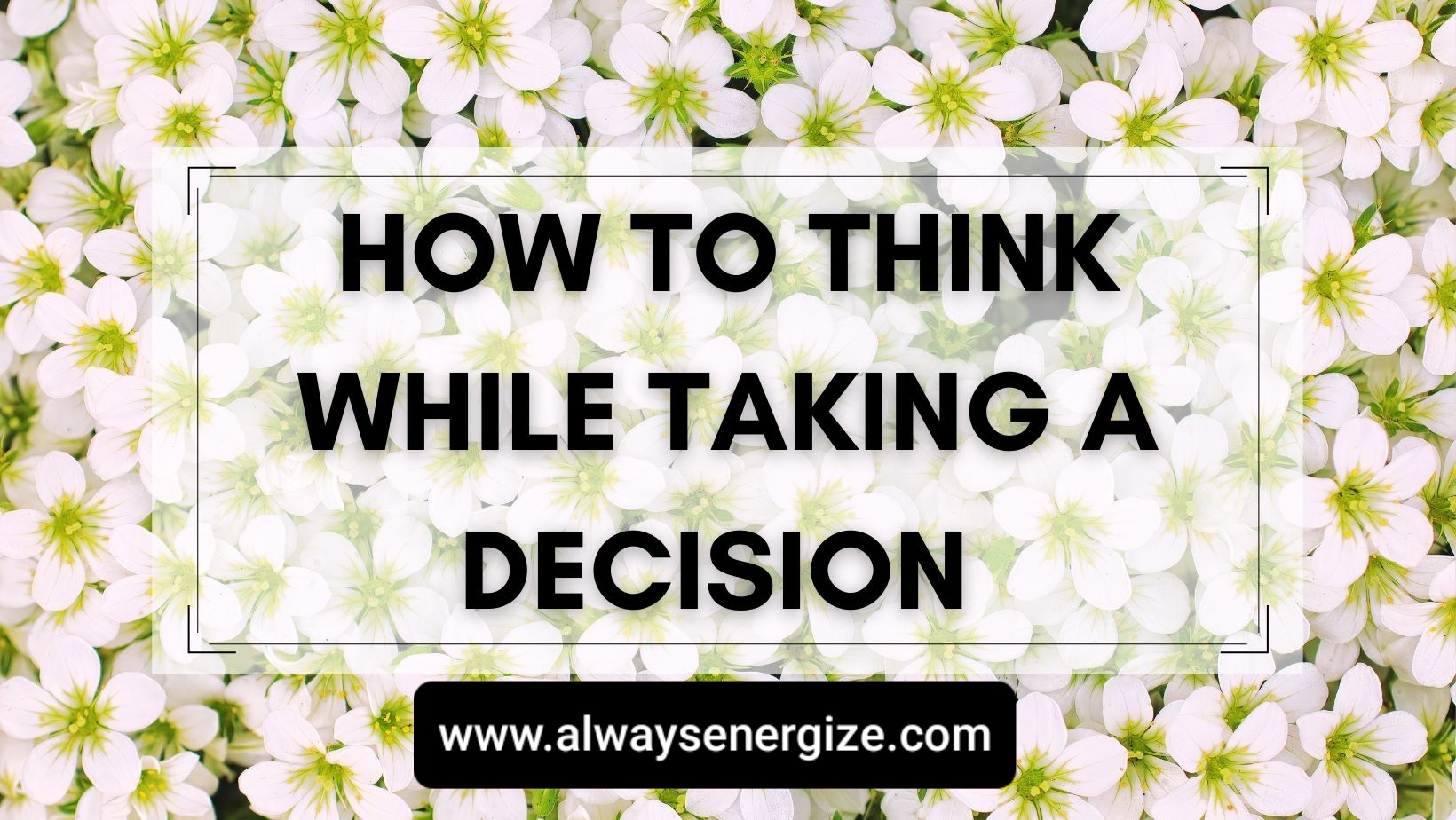 how to make the best decision for yourself